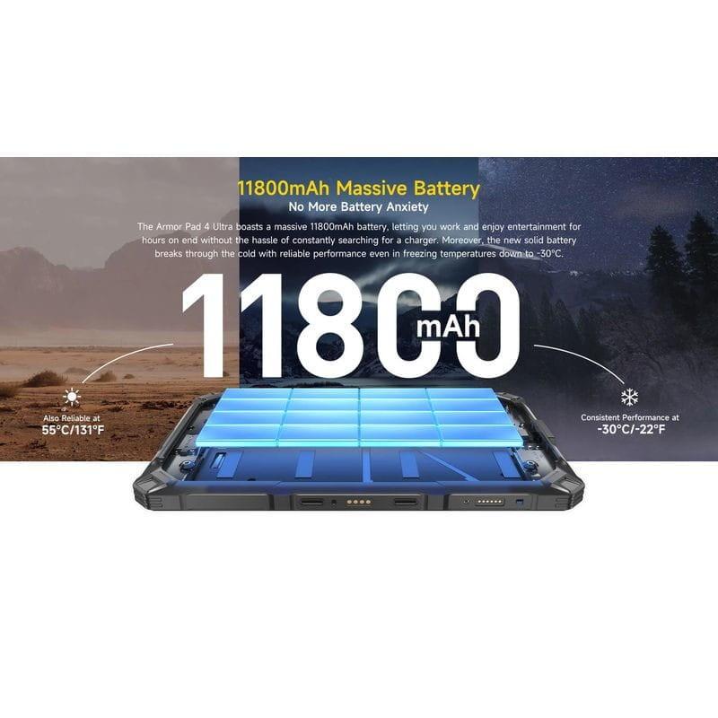 Batería de Ulefone Armor Pad 4 Ultra 5G 13.3 8GB/256GB Negro - Tablet Rugged