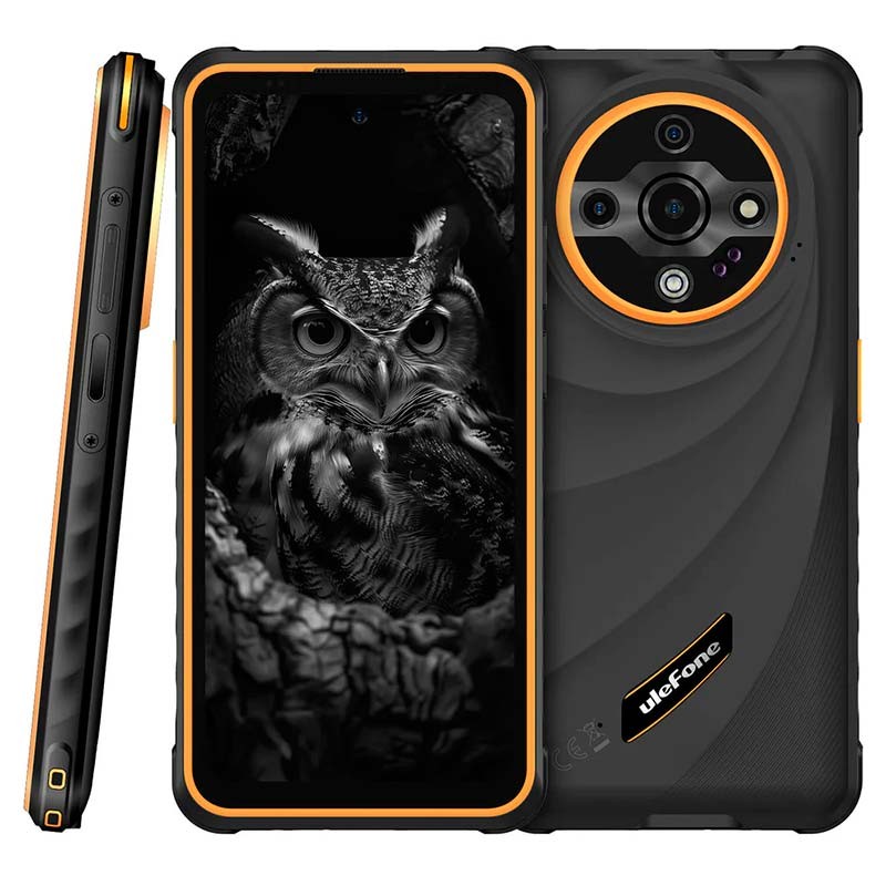 Ulefone Armor X31 Pro 5G 8GB/256GB Naranja - vista frontal, trasera y lateral