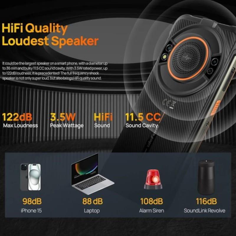 Altavoz de Ulefone Power Armor 16S 8GB/128GB Naranja - Teléfono Móvil Rugged