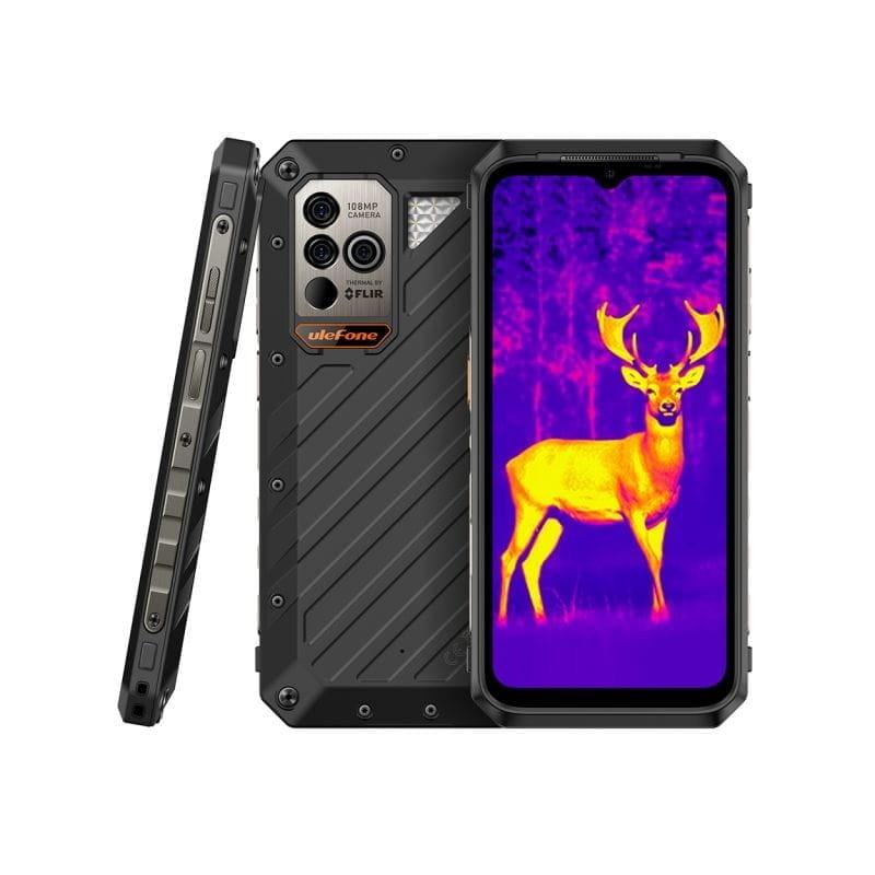 Frontale de Ulefone Power Armor 18T Ultra 12Go/512Go Noir - Téléphone portable