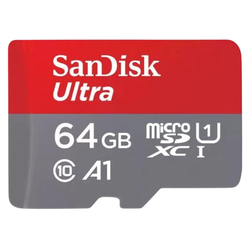 SanDisk Ultra HC I 64 GB A1 Clase 10 Gris / Rojo - Tarjeta microSD