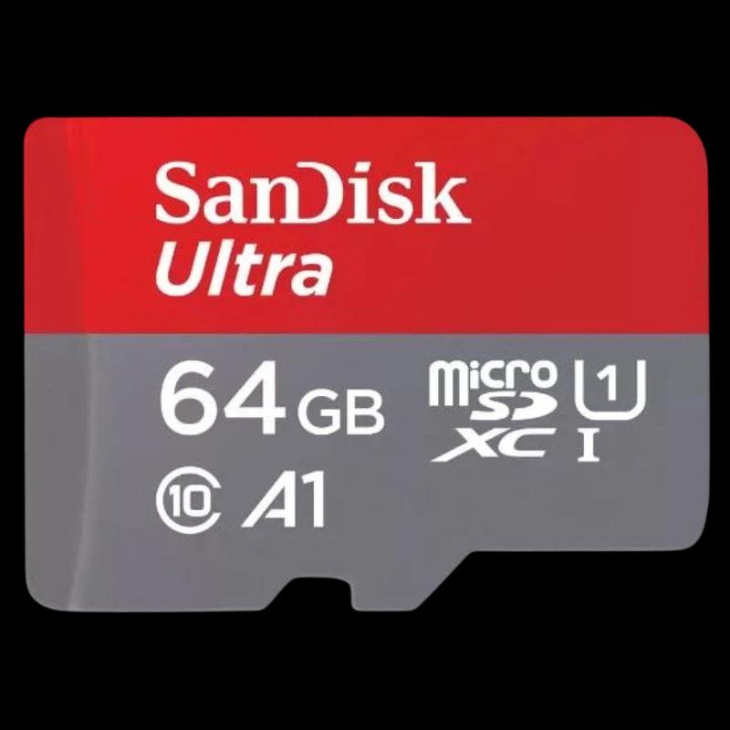 SanDisk Ultra HC I 64 GB A1 Class 10 Gris / Rouge - Carte microSD