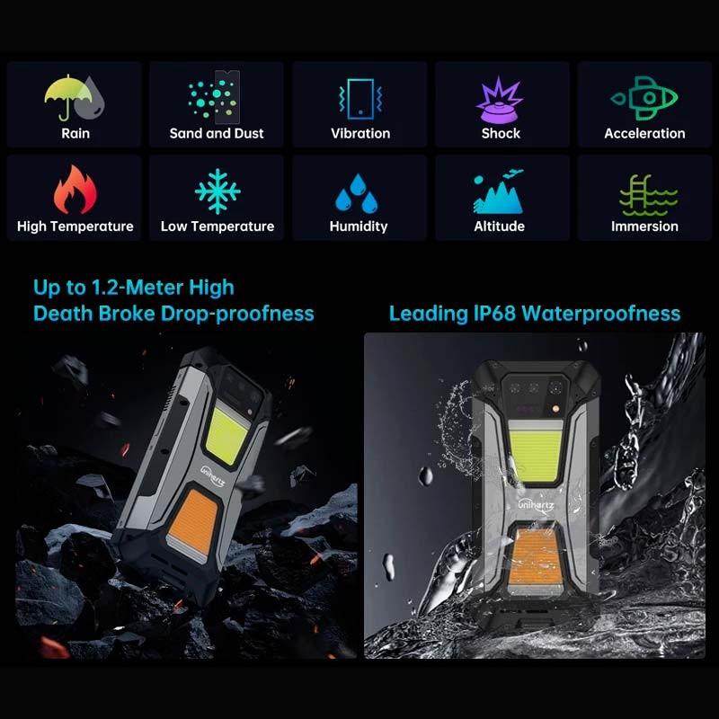 Unihertz 8849 Tank 2 Pro Projetor 12GB/512GB - Telemóvel robusto