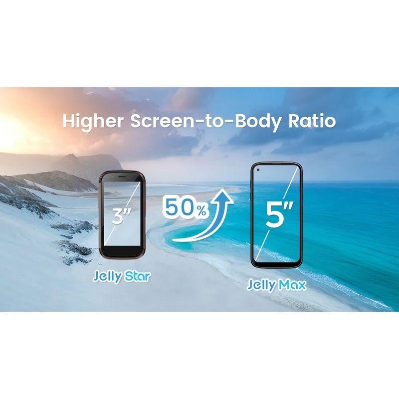 Más grande Unihertz Jelly Max 5G 12GB/256GB Negro - Teléfono Móvil