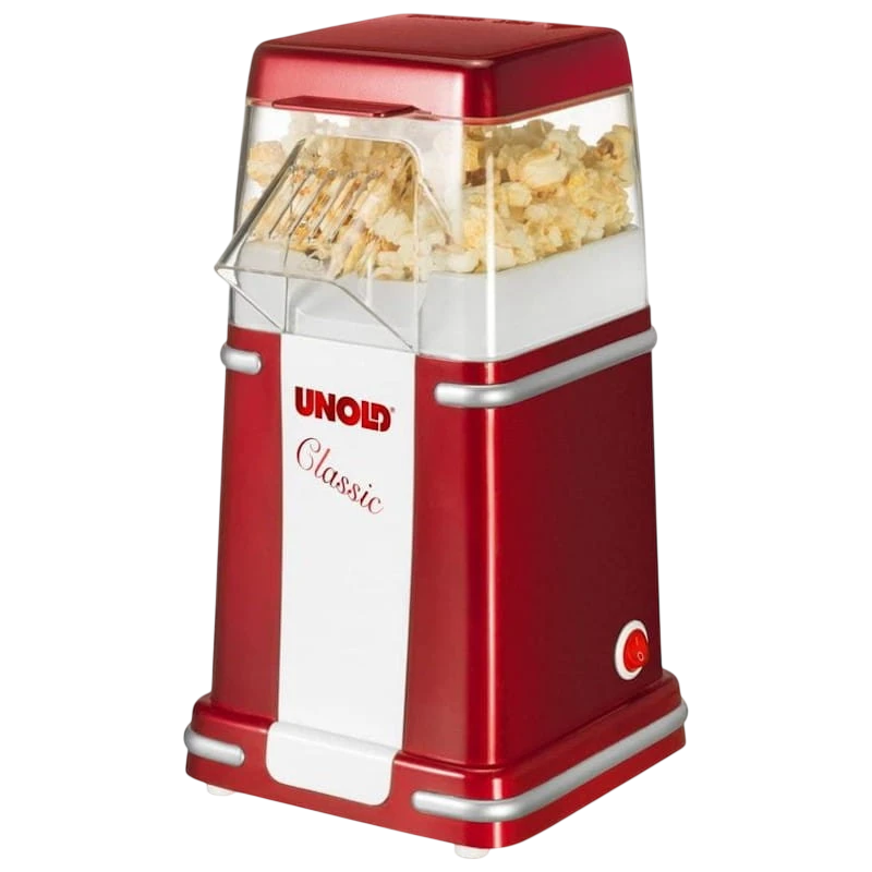 Unold Classic Palomitera Rojo/Plata/Blanco