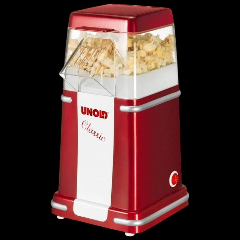 Unold Classic Pipoca Maker Vermelho/Prata/Branco