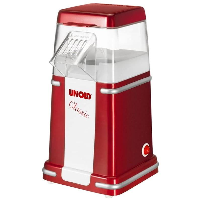 Unold Classic Pipoca Maker vermelho/prata/branco lado direito