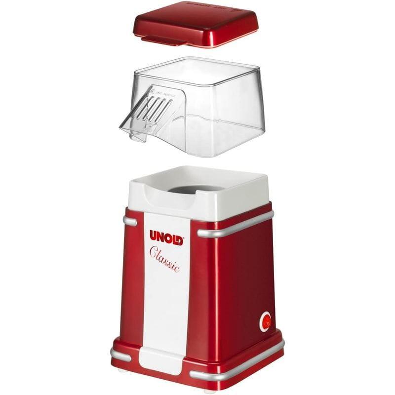 Unold Classic Pipoca Maker Vermelho/Prata/Branco Destacável