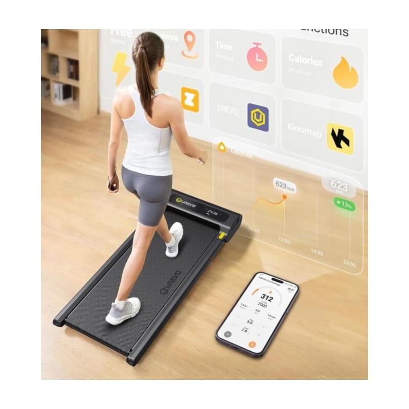 Controle por APP da Esteira dobrável Urevo E3S