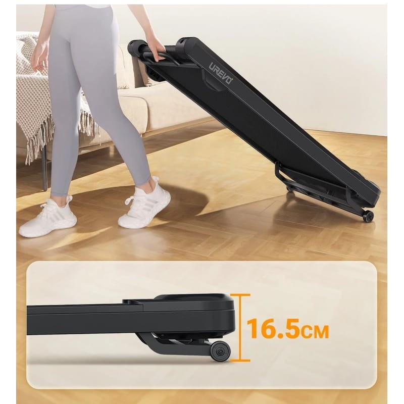 Urevo Spacewalk 3S Negro - Cinta de correr Facil transporte