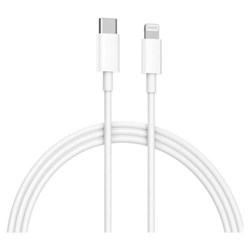 Cable  USB C a Lightning  2m - Blanco imagen de los dos conectores