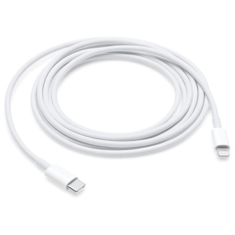 Cable  USB C a Lightning  2m - Blanco imagen enrollado