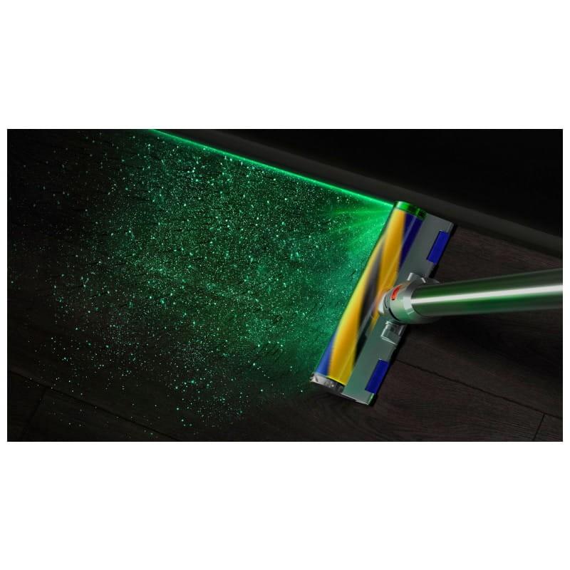 Dyson V15 Detect Absolute Nickel, Amarelo - Aspiração de imagem sem saco / sem fio