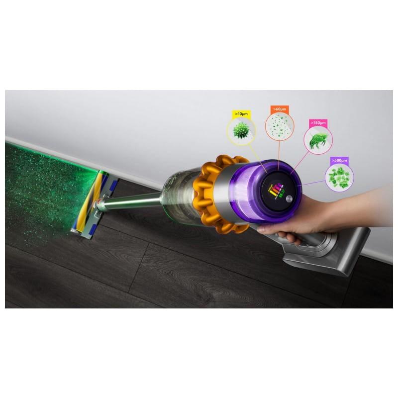Dyson V15 Detect Absolute Nickel, Amarelo - Sem saco/sem fio Especificações