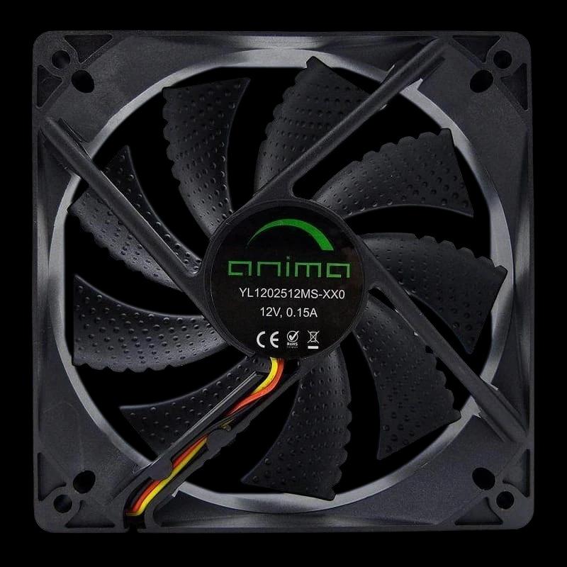 Ventilateur PC Tacens Anima AF12, 9 pales, 12 cm, Noir
