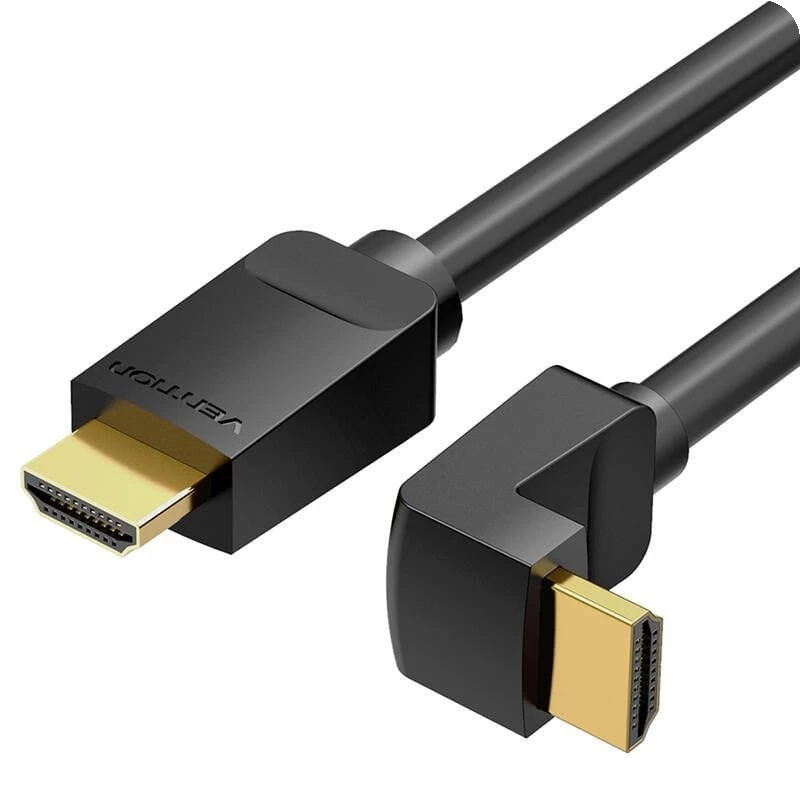 Vention AARBI 90° 3m Negro - Cable HDMI 2.0
