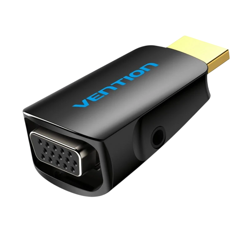 Vention  AIDB0 HDMI Macho a VGA Hembra Audio Jack 3.5mm - Adaptador Conversor