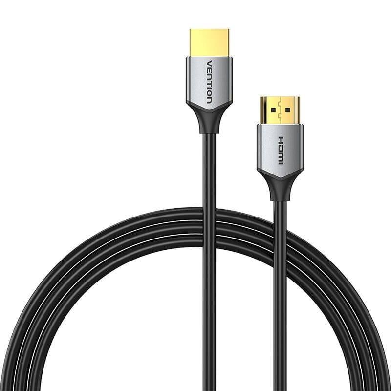 Vention ALEHH Ultra Fino Gris - Cable HDMI imagen de los conectores y cable