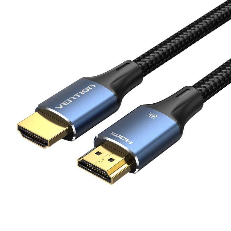 Vention ALGLH 2m Blue - Cabo HDMI 2.1 imagem frontal e traseira
