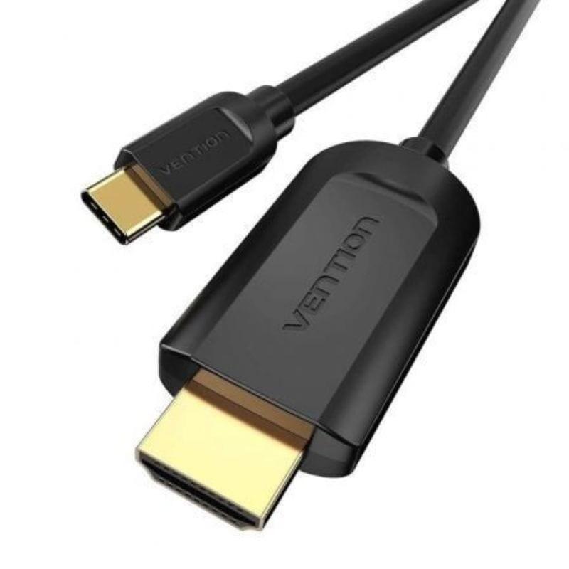 Vention CGUBF HDMI 1.4 USB Type-C mâle - HDMI mâle 1m noir - Câble de connexion d'image
