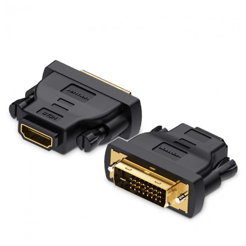 Vention ECDB0 DVI mâle - HDMI femelle - Adaptateur d'image avant et arrière