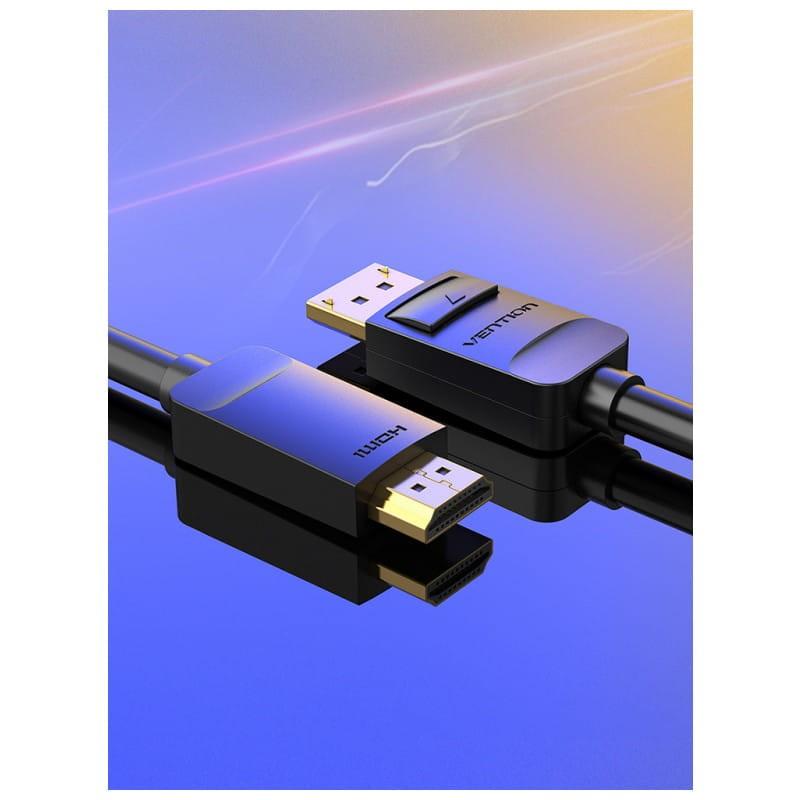 Vention HADBH Displayport Macho - HDMI Macho 2 metros Negro - Cable imagen real