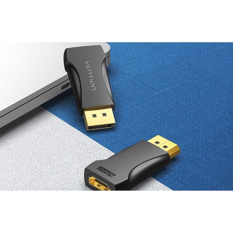 Vention HBPB0 4K@30Hz HDMI Femelle Displayport Mâle Noir - Image de l'ordinateur portable Adaptateur HDMI