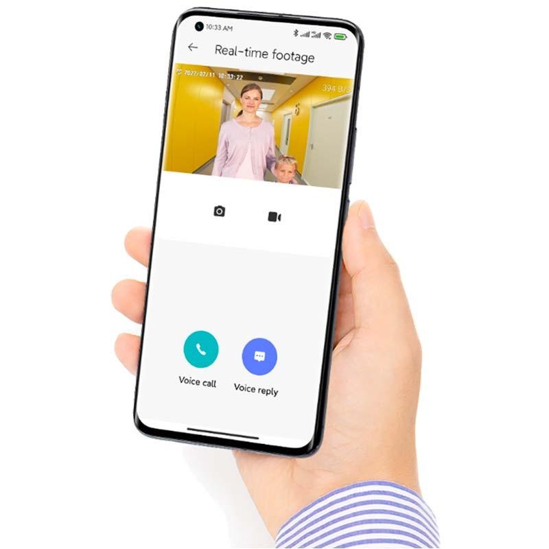 Vídeo Porteiro Wifi Sem Fio Xiaomi Smart Doorbell 3 - Acesso remoto