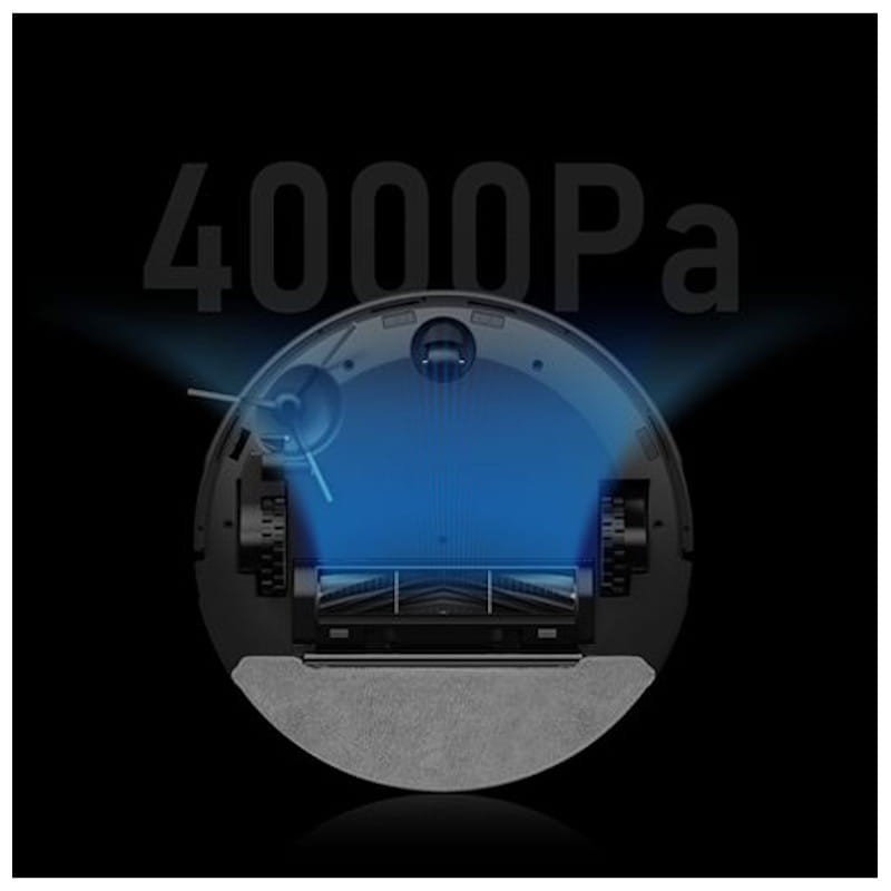 Robô aspirador de pó Viomi Vacuum V5 Pro fundo preto