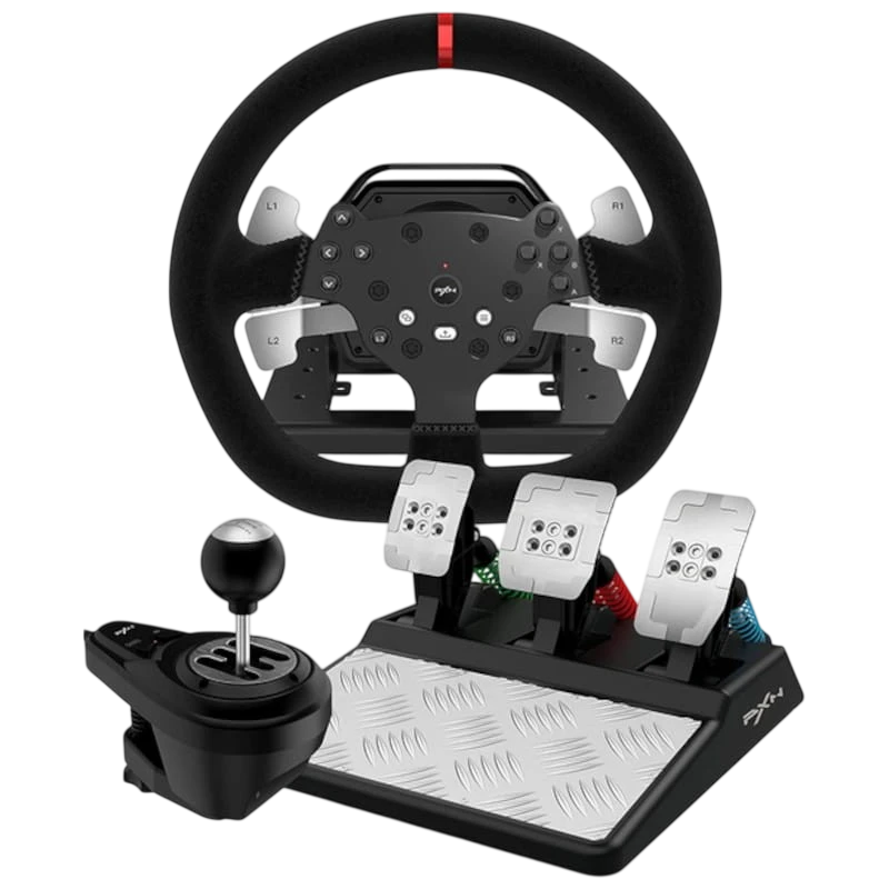 PXN-V10(3IN1) Negro - Volante de Carreras 3 en 1
