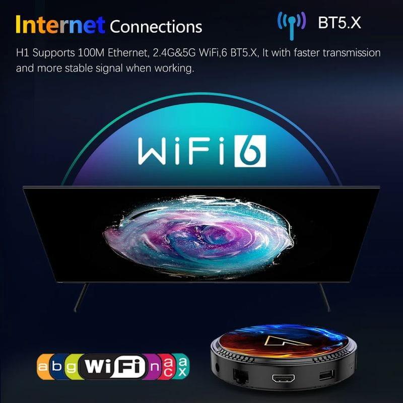 WiFi 6 de Vontar H1 H618 2GB/16GB WiFi 6 Android 12.0 - Android TV