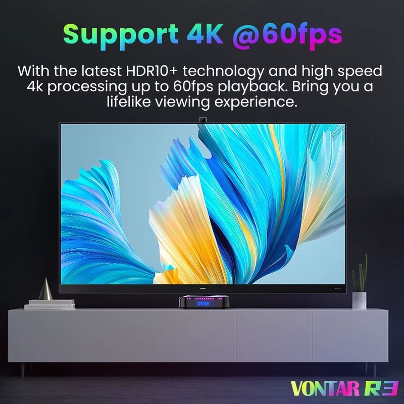 Excellente qualité d'image de Vontar R3 RK3528 4Go/32Go WiFi6 Android 13.0 - Android TV