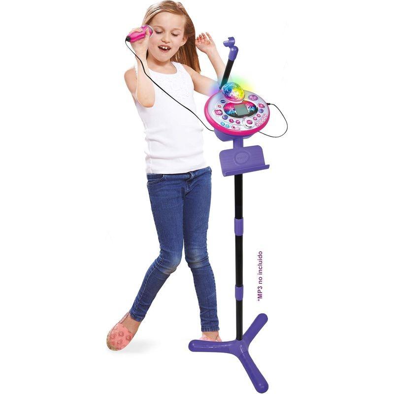 Frontal de Vtech Kidi Superstar LightShow Micrófono Lila