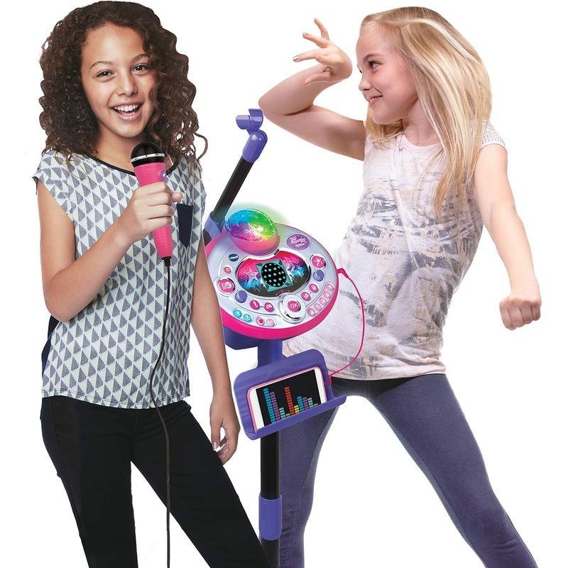 Fiesta de Vtech Kidi Superstar LightShow Micrófono Lila