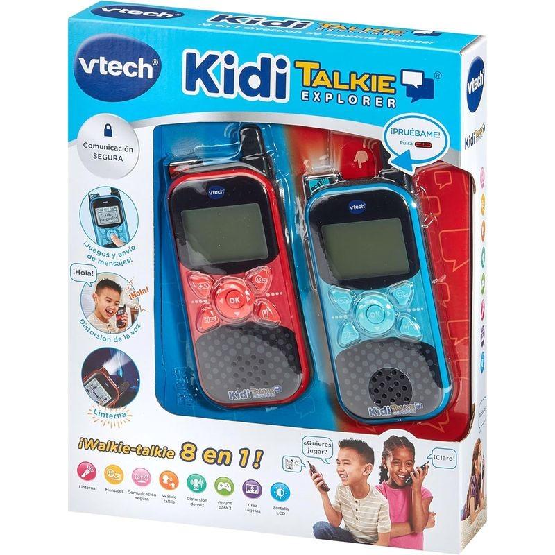 Caja de Vtech KidiTalkie Explorer Azul/Rojo - Walkie talkie