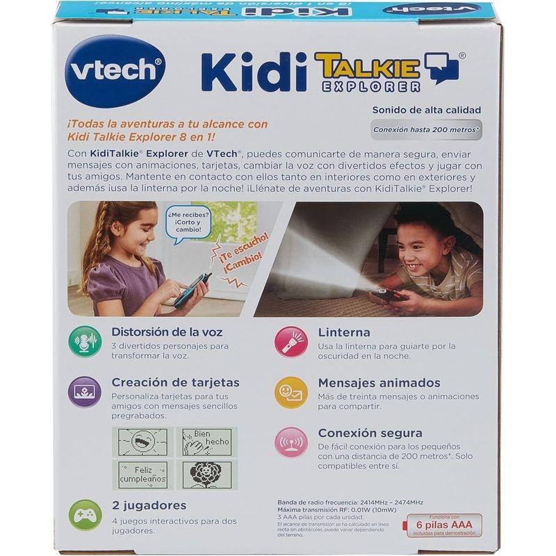 Trasera de Vtech KidiTalkie Explorer Azul/Rojo - Walkie talkie