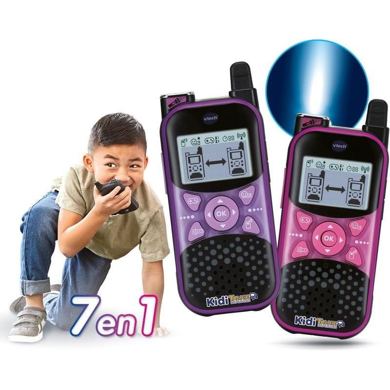 Contenido de Vtech KidiTalkie Explorer Rosa/Violeta- Walkie talkie