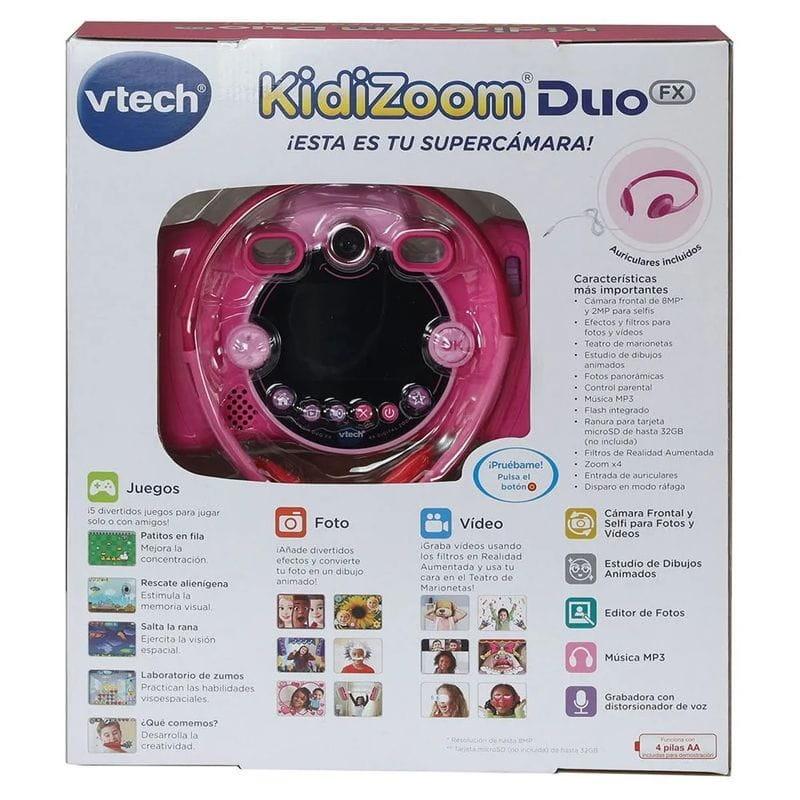 Trasera de caja de Vtech Kidizoom Duo FX 12 en 1 Rosa - Cámara Infantil