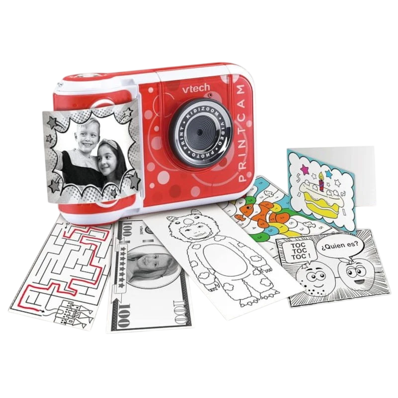 Vtech Kidizoom Print Cam Rouge - Appareil photo instantané pour enfants