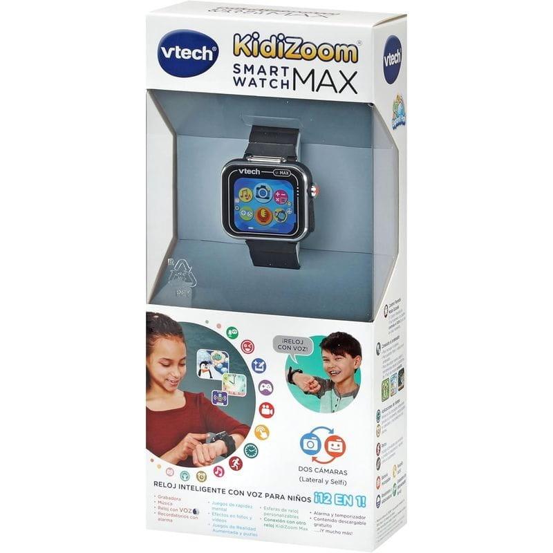 Caixa de Vtech KidiZoom Smartwatch MAX Preto - Relógio Inteligenteº