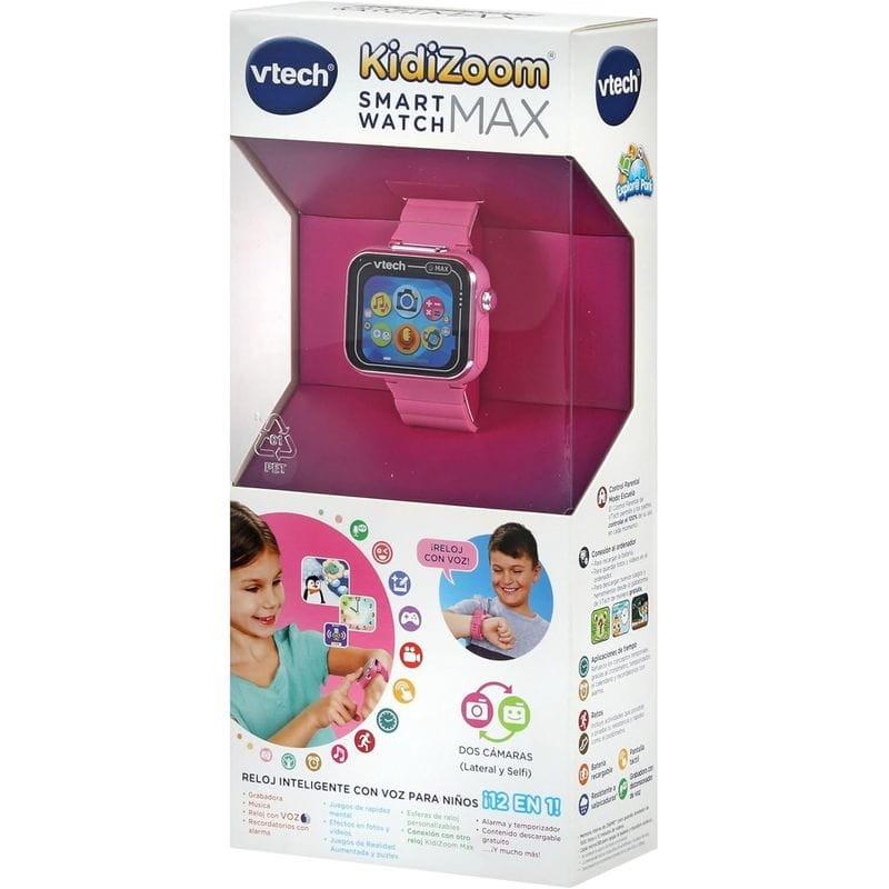 Caixa de Vtech KidiZoom Smartwatch MAX Rosa - Relógio Inteligente
