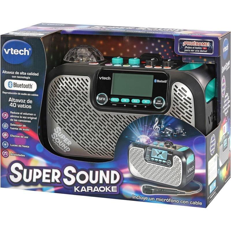 Caja de Vtech Super Sound Karaoke Negro