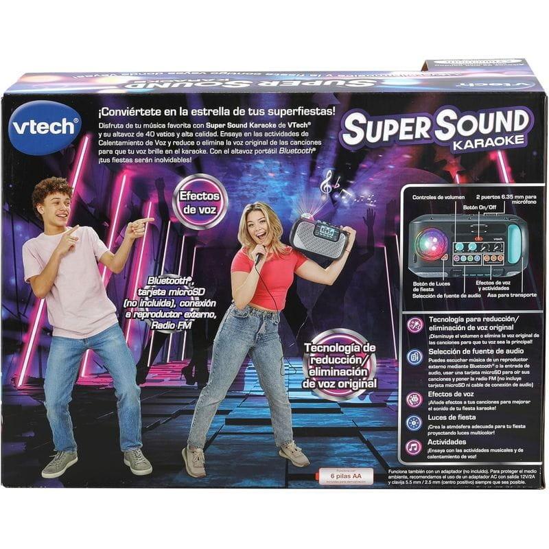 Trasera de caja de Vtech Super Sound Karaoke Negro