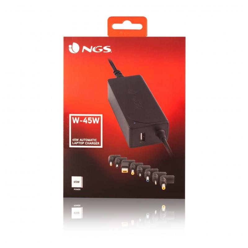 NGS W-45W 45W USB 2A Negro - Cargador universal caja
