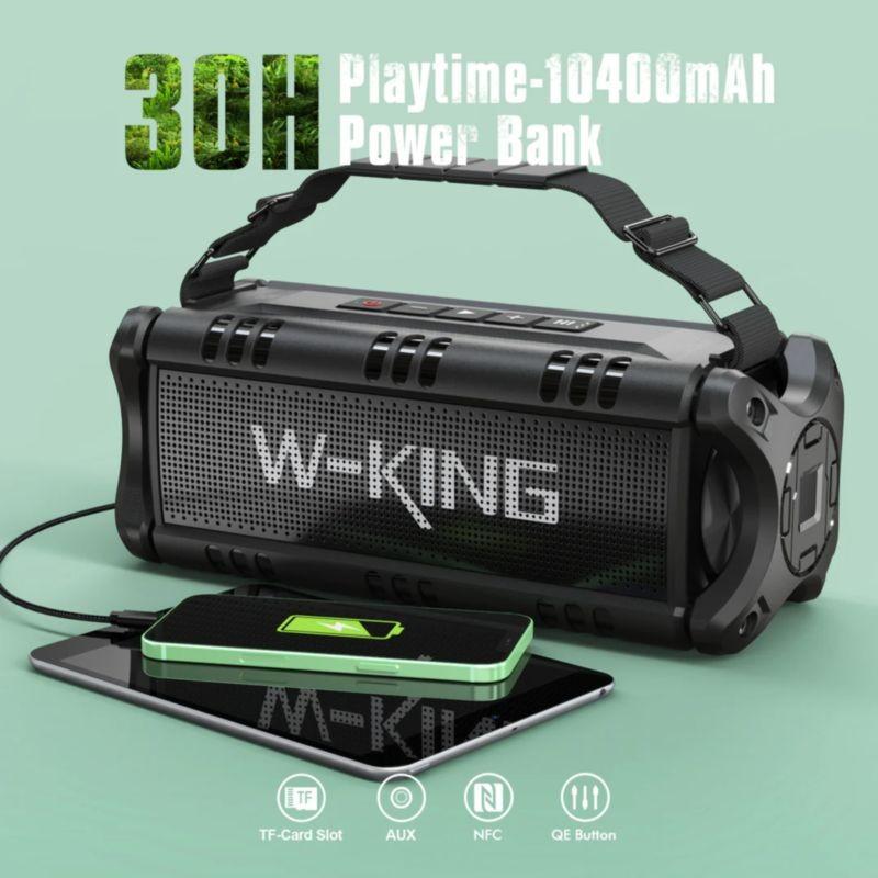Enceinte W-KING D8 Noir avec fonction PowerBank