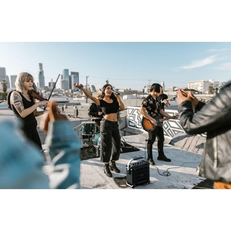 Coluna W-KING K3H Preto com microfone