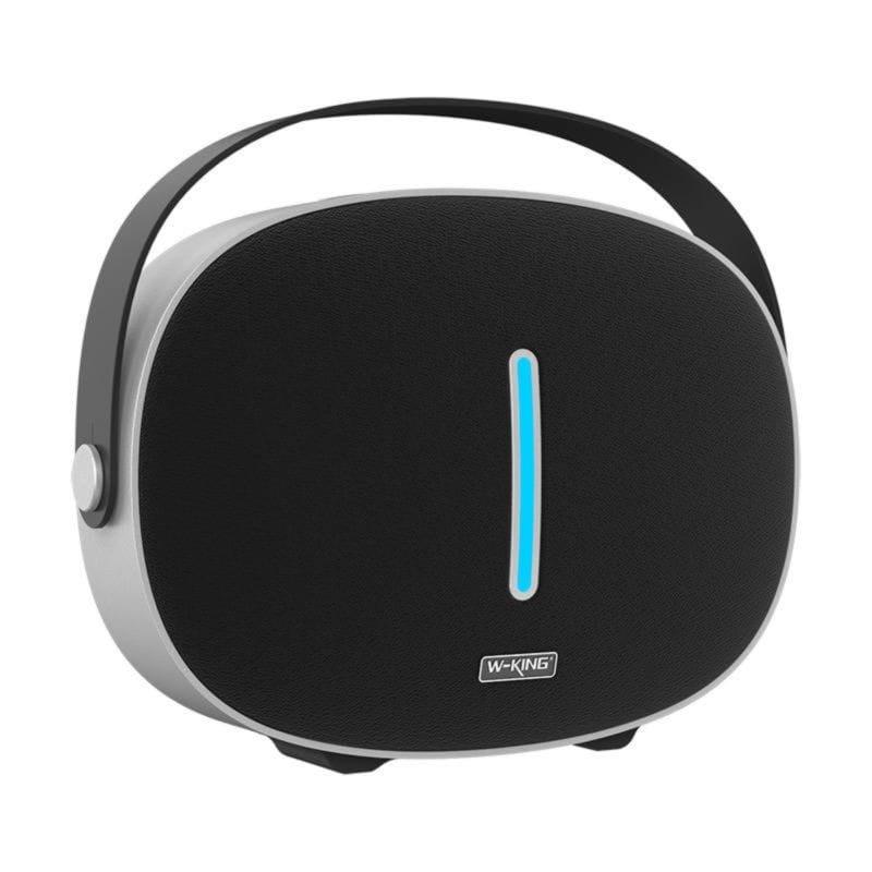 Perspectiva esquerda da Coluna Bluetooth W-KING T8 30W Preto