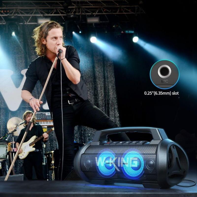 W-KING D10 70W negro - Altavoz Bluetooth imagen como karaoke