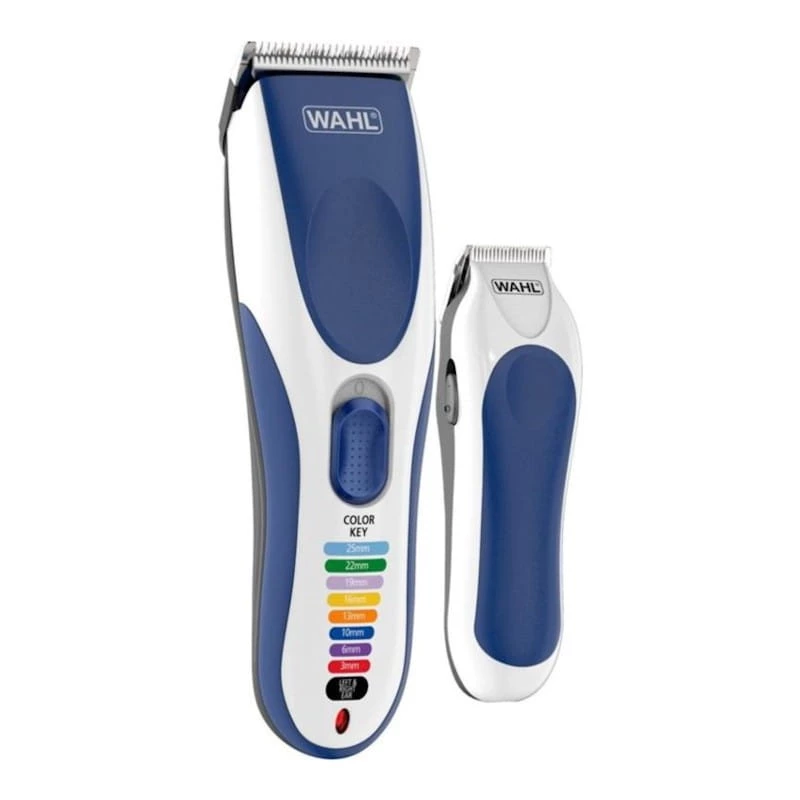 Wahl Color Pro Cordless Combo 10 Peines Azul/Blanco - Cortapelos