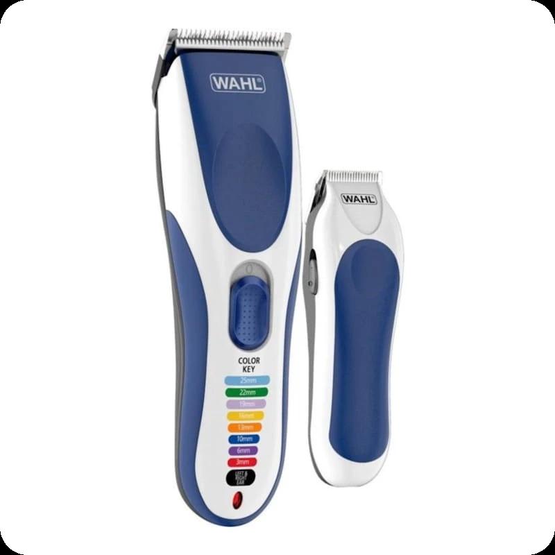 Wahl Color Pro Cordless Combo 10 Peines Azul/Blanco - Cortapelos